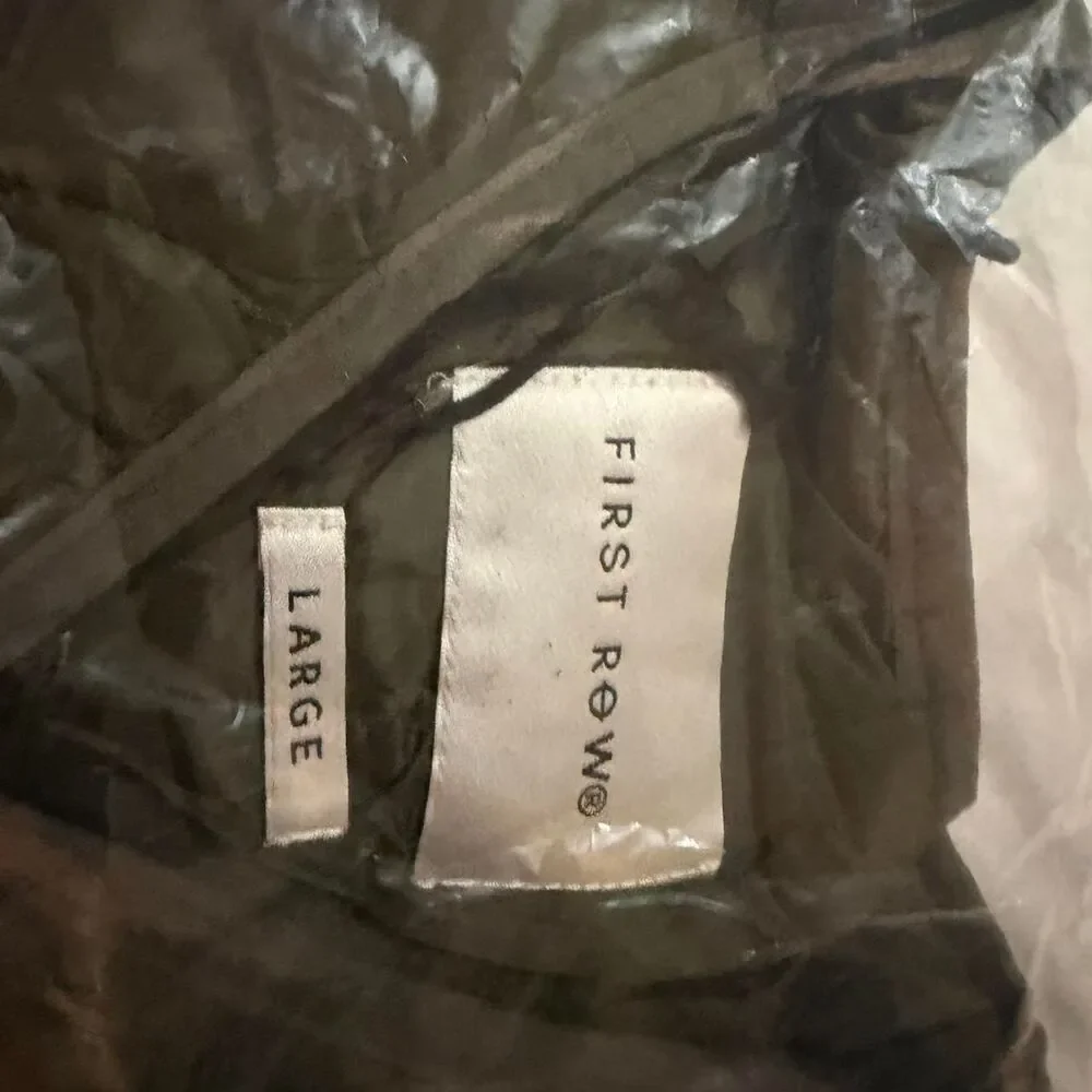 First Row Men's Khaki and Green Jacket - Picture 7 of 7